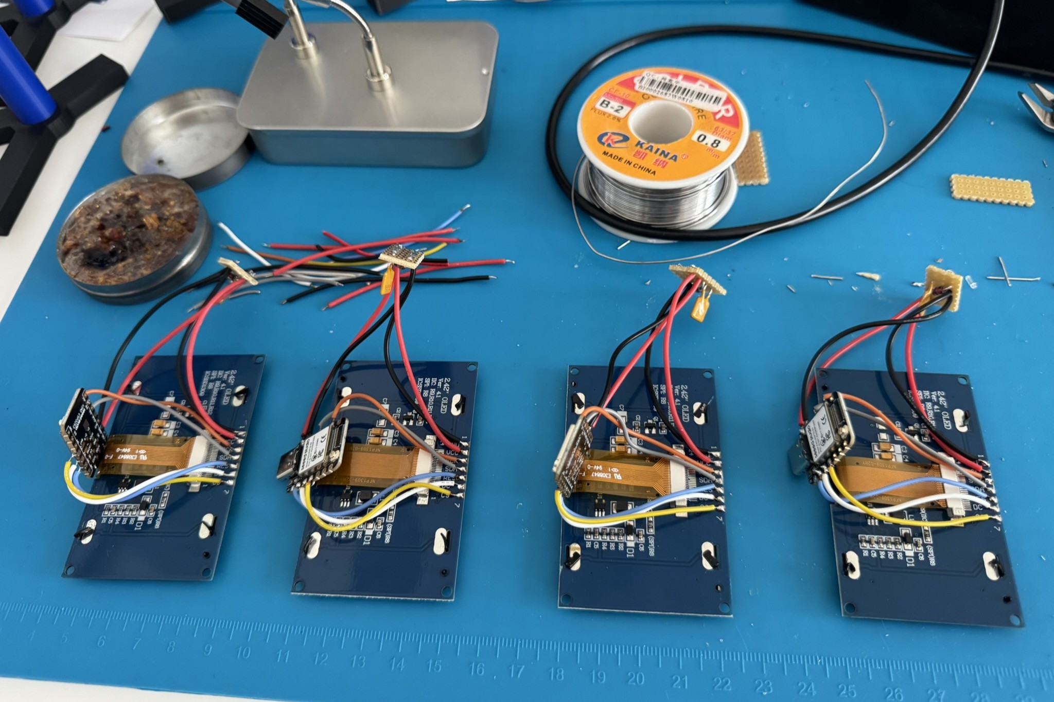 Vorbereitung der Displays