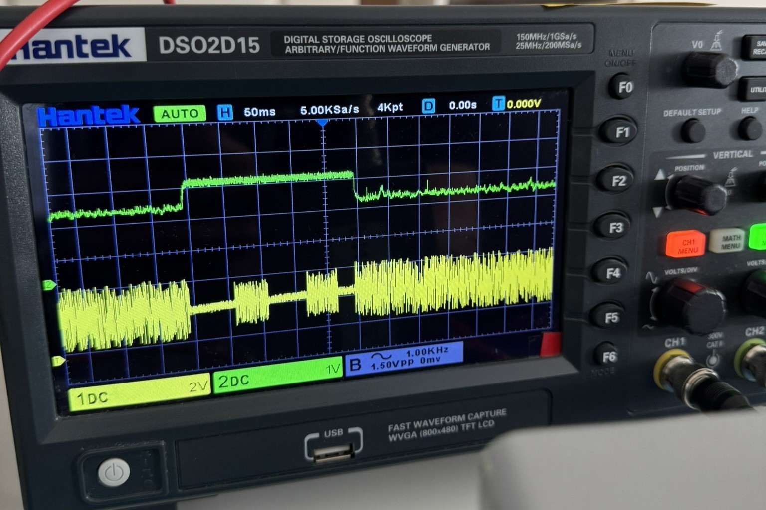 Waveform am Oscilloscope