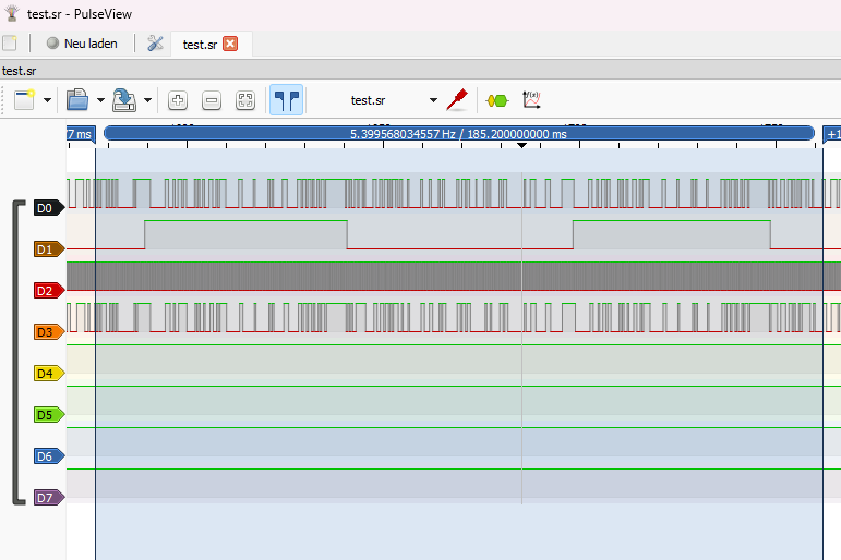 Pulseview mit einem Logic Analyzer